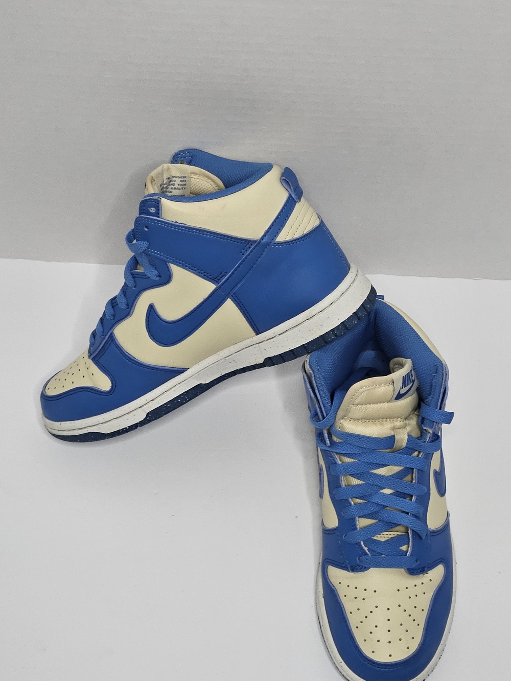 Nike Dunk High NN Star Blue Light Khaki Premium Sneakers Womens 7